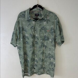 Salt Life Green Tropical Casual Shirt